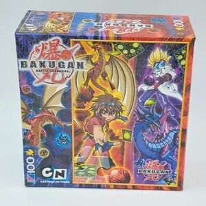 Bakugan Battle Brawlers 100 Piece Puzzle Sure-Lox 2008 Dan Kuso Drago 16x11in